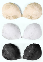 Women Lace Shell-shaped invisible nipple covers with silicone breast pads