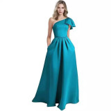 Women One-Shoulder Birthday Formal Party Elegant Dress（Processing time need 3-6 days）