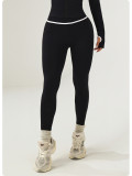 Women's Color Block High-Waist Butt Lift Seamless Outdoor Sports Tight-Fitting Yoga Pants