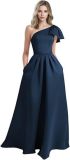 Women One-Shoulder Birthday Formal Party Elegant Dress（Processing time need 3-6 days）