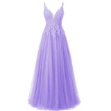 Women Strappy V-Neck Sexy Formal Party Prom Evening Gown（Processing time need 3-6 days）