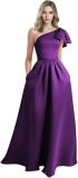Women One-Shoulder Birthday Formal Party Elegant Dress（Processing time need 3-6 days）