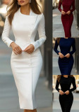 Women's Career Asymmetric Single-Breasted Dress
