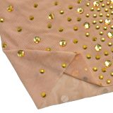 Women's Fashion Sexy See-Through Mesh Beaded Dress