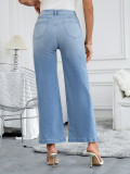 Women's High Stretch Loose Wide Leg Casual Denim Pants