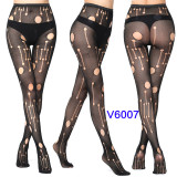 Women's High Stretch Jacquard Fishnet Spider Web Pattern Tights Stocks