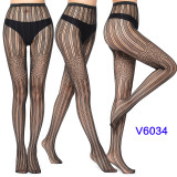 Women's High Stretch Jacquard Fishnet Spider Web Pattern Tights Stocks