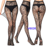 Women's High Stretch Jacquard Fishnet Spider Web Pattern Tights Stocks