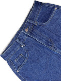 Women's Street Cargo Multi-Pocket Washed Denim Pants