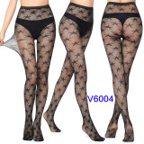 Women's High Stretch Jacquard Fishnet Spider Web Pattern Tights Stocks