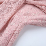 Women's Sexy Lace Strappy Sleeveless Flowy Jumpsuit