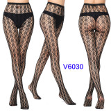Women's High Stretch Jacquard Fishnet Spider Web Pattern Tights Stocks