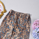 Women's Printed Trendy Stretch Bell Bottom Tapered Pants