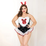 Plus Size Christmas Women Lingerie Uniform Costume Sexy Lingerie