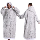Men's Autumn & Winter Hooded Blanket Thermal Coat