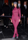Autumn Winter Women's Fashion Long Sleeve Solid Color Patchwork Bodysuit Top and Pants Set