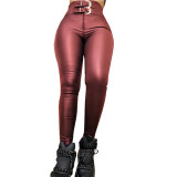 Women Black Casual Zipper Long Pants