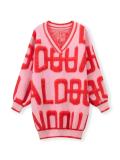 Autumn Winter Women's Towel Embroidered Letter Loose Knitting Cardigan