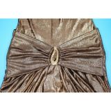 Women's Sexy Off Shoulder Slim Fit Long Sleeve Glossy Long Dress