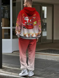 Men's Christmas Printed Top and Pant Two-Piece Set