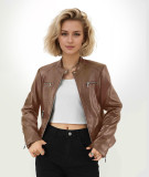 Winter Women's Slim Fit Leather Jacket