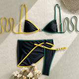 Women's Fashion Sexy Three-Piece Bikini Swimsuit