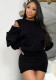 Women's Fashion Loose Ripped Top and Slim Skirt Set