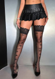 Women's Sexy Lace Edge Over Knee Thigh High Transparent Punk Style Slim Fit Socks