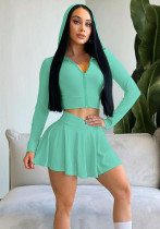 Women Casual Solid Knitting Midi Skirt