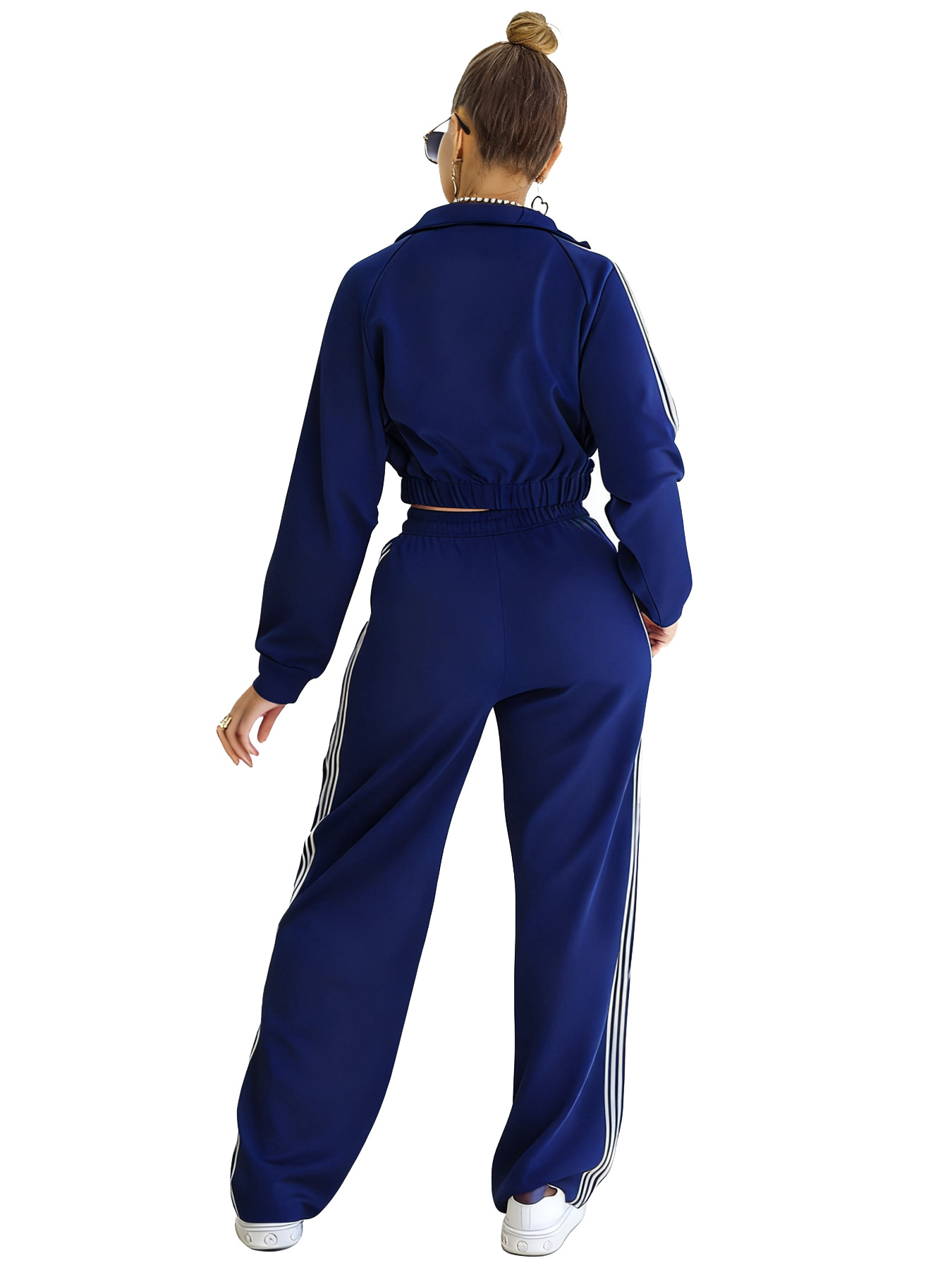 Autumn Women's Casual Tracksuit Sport Home Wear Two-Piece Pants Set