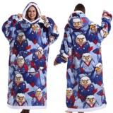 Men's Autumn & Winter Hooded Blanket Thermal Coat