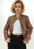 Winter Women's Slim Fit Leather Jacket