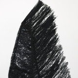 Women One-Shoulder Asymmetrical Beaded Sequin Fringed Dress