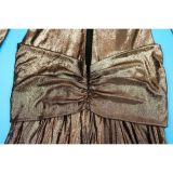 Women's Sexy Off Shoulder Slim Fit Long Sleeve Glossy Long Dress