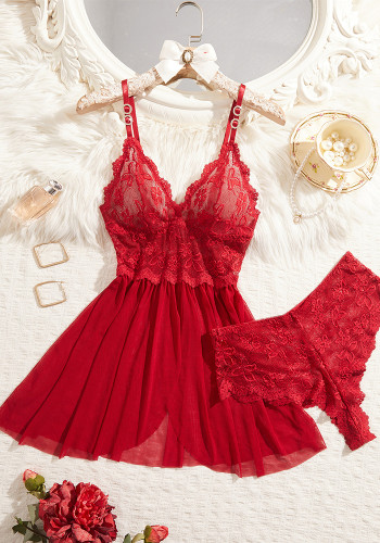 Women Summer Sexy Camisole Nightgown Sexy Lingerie