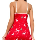 Women's Sexy Lingerie Christmas Strap Nightgown