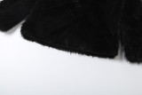 Women's Autumn Winter Fashion Chic High Neck Fluffy Plush Coat