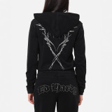 Unisex Custom Printed Long Sleeve Zipper Hoodies Pants Workwear Set（Processing time need 3-6 days）