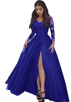 Women's Sexy Solid Color Lace Evening Gown（Processing time need 3-6 days）