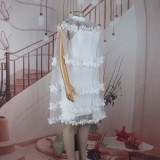 Women Summer Mesh Puffy Dress