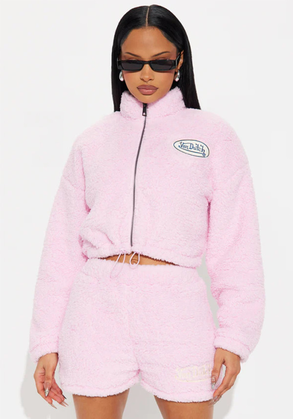 Women's Autumn Winter Outdoor Coral Velvet Homewear Pajama Set（Processing time need 3-6 days）