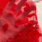 Women See-Through Mesh Sexy Lace Camisole Nightgown Sexy Lingerie