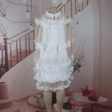 Women Summer Mesh Puffy Dress