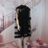 Women Summer Mesh Puffy Dress