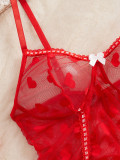 Women See-Through Mesh Sexy Lace Camisole Nightgown Sexy Lingerie
