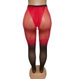 Women's Sexy Lingerie Open-Crotch Lace Hollow-Out Stockings