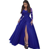 Women's Sexy Solid Color Lace Evening Gown（Processing time need 3-6 days）
