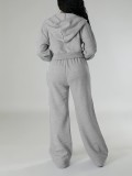 Women Hoodies Top and Casual Pants Two-piece Set