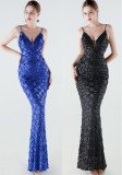 Women Sequined Mermaid Evening Dress