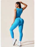 Women's Fitness Vest and High-Waist Yoga Pants Sport Set